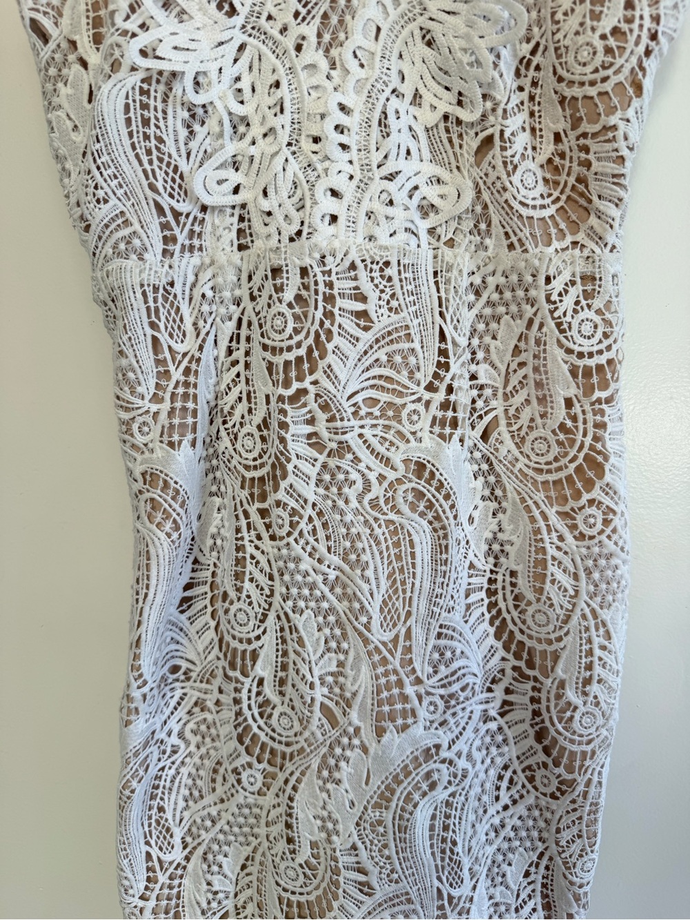 Elliatt White Lace Wedding Bachelorette  Maxi Long Dress Small - Picture 6 of 13